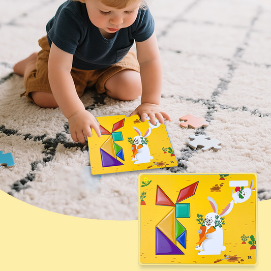 Magnetic Travel Tangram Puzzle for Kids