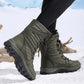 Women’s Warm Ankle-High Lace-Up Snow Boots