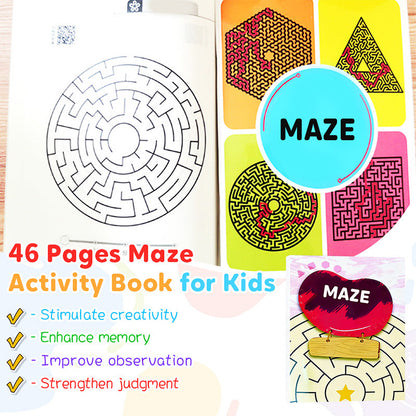 46 Pages Maze Activity Book for Kids
