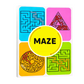46 Pages Maze Activity Book for Kids