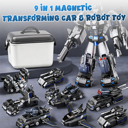 💥 LIMITED TIME OFFER! 🔥9 in 1 Magnetic Transforming Car & Robot Toy