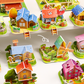 10 PCS 3D House Puzzles for Kids