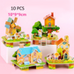 10 PCS 3D House Puzzles for Kids