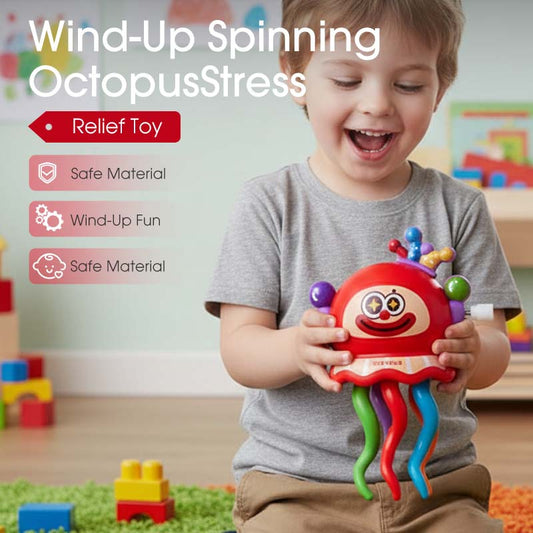 Wind-Up Spinning Octopus Stress Relief Toy
