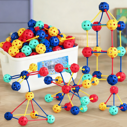3D Geometric Interlocking Stick Set for Kids