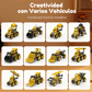 🎄 Magnetic Vehicle Building Set – The Ideal Christmas Gift for Little Builders 🚜