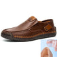 Classic Men’s Leather Shoes – Breathable Calfskin, Slip-On Comfort & Timeless Style! 👞✨