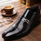 🎩 Formal Shine & Elegance | Men‘s PU Leather Derby Shoes ✨【Premium leather】