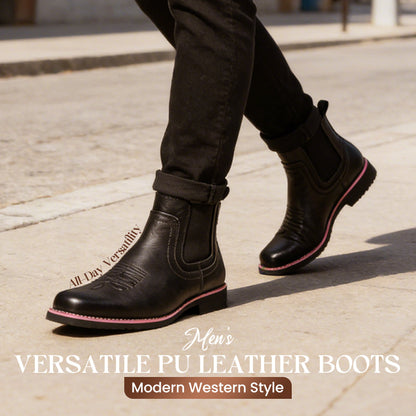 Men's Versatile PU Leather Boots
