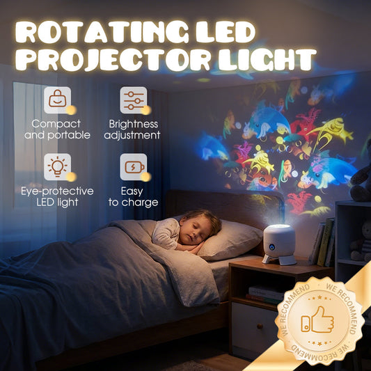 💡Dynamic Rotating LED Projector Light