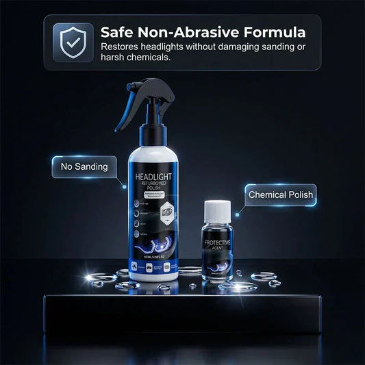 🚗 50% OFF !!! 🔆 Professional Car Headlight Restoration Kit – Removes yellowing & scratches, restores clarity & UV protection – easy DIY solution ✨