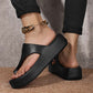 Trendy Toe-Loop Platform Sandals