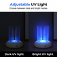 360° UV Mosquito & Fly Trap Lamp – No noise, no chemicals. 8 RGB colors, 360° coverage. A bug-free, peaceful night’s sleep. 🦟🚫