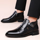 High-end leather✨Men's Retro Business Slip-On Ankle Shoes