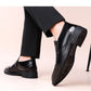 Men's Retro Business Slip-On Ankle Shoes