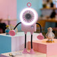 Flexible Robot Desk Fan with LED Light