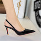 👠Elegant women's patent leather pointed-toe stiletto heels