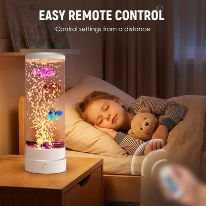 LED Fish Aquarium Bubble Lamp – Continuous Bubbles for Zen Ambience 🐟💧