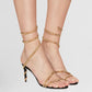 Noble and elegant👠Wrap-Up Rhinestone Strappy High Heels Sandals