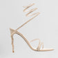 Noble and elegant👠Wrap-Up Rhinestone Strappy High Heels Sandals