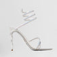Noble and elegant👠Wrap-Up Rhinestone Strappy High Heels Sandals