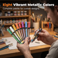 8-Color Metallic Marker Pen Set