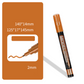 8-Color Metallic Marker Pen Set