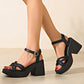 Fairy-style✨Women’s Open Toe High Chunky Heel Sandals