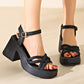Fairy-style✨Women’s Open Toe High Chunky Heel Sandals