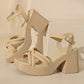 Fairy-style✨Women’s Open Toe High Chunky Heel Sandals