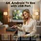 📺✨4K Android TV Box with Bluetooth – Stunning 4K HDR picture, USB port & smooth streaming. Easy set‑up – plug in & enjoy! 🎬🔥
