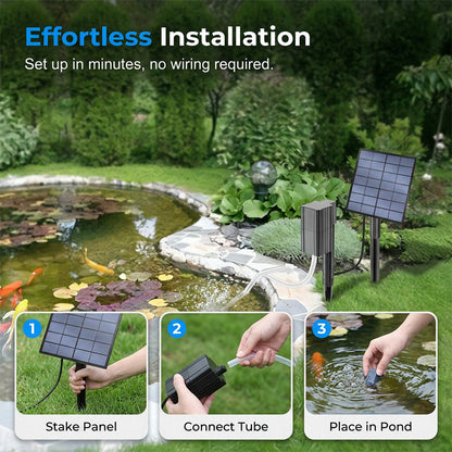 🔥40% OFF!!✈️ Free Shipping🔥 Solar Pond Aerator with Air Pump