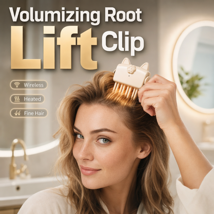 🎉Wireless Heated Volumizing Root Lift Clip, Portable Travel Hair Styling Tool for Flat Fine Hair