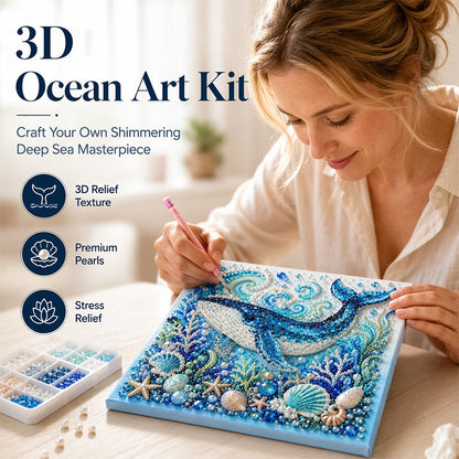 🥳2026 HOT SALE✨Creative Ocean Life DIY Faux Pearl Painting Kit