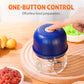 🧄 Wireless Electric Mini Food Chopper — One Press, Freshly Chopped in Seconds! ⚡ USB-C, Cordless, 3 Steel Blades — Save Time Every Meal! 🥗✨
