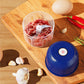 🧄 Wireless Electric Mini Food Chopper — One Press, Freshly Chopped in Seconds! ⚡ USB-C, Cordless, 3 Steel Blades — Save Time Every Meal! 🥗✨