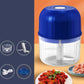 🧄 Wireless Electric Mini Food Chopper — One Press, Freshly Chopped in Seconds! ⚡ USB-C, Cordless, 3 Steel Blades — Save Time Every Meal! 🥗✨