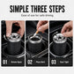 Contain Ash Instantly! No-Odor Rotating Ceramic Car Ashtray