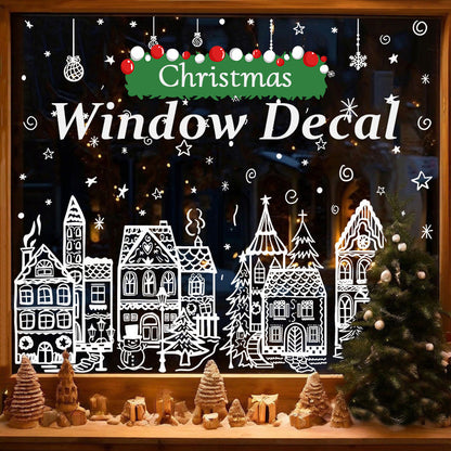 ⏳LAST DAY! Christmas Village Window Sticker Set — Black Friday can wait, your deal can't! 🎁Buy 1 Get 1 Free