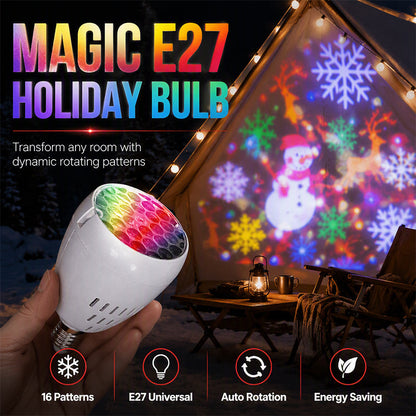 🏆LAST DAY 49% OFF🎄Christmas Projector Light Bulb✨