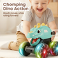 🦖💡 Dinosaur Toy Car – Press & Go, Flashing Lights – Perfect Gift for Kids! 🎁