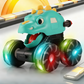 🦖💡 Dinosaur Toy Car – Press & Go, Flashing Lights – Perfect Gift for Kids! 🎁