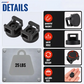 Pack of 10-Heavy-Duty Magnetic Cable Tie Mounts
