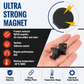 Pack of 10-Heavy-Duty Magnetic Cable Tie Mounts