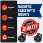 Pack of 10-Heavy-Duty Magnetic Cable Tie Mounts