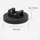 Pack of 10-Heavy-Duty Magnetic Cable Tie Mounts