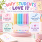 9 Colors Erasable Gel Pen Set