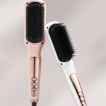 🔥 Intelligent Styling Brush – Salon Smooth Hair at Home, No Heat Damage! 💁‍♀️✨