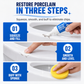 🚽50% OFF NOW! White Toilet Porcelain Repair Cream – Waterproof Chip Scratch Repair Paste, Restore Ceramic Sink Bathtub & Tile Surface