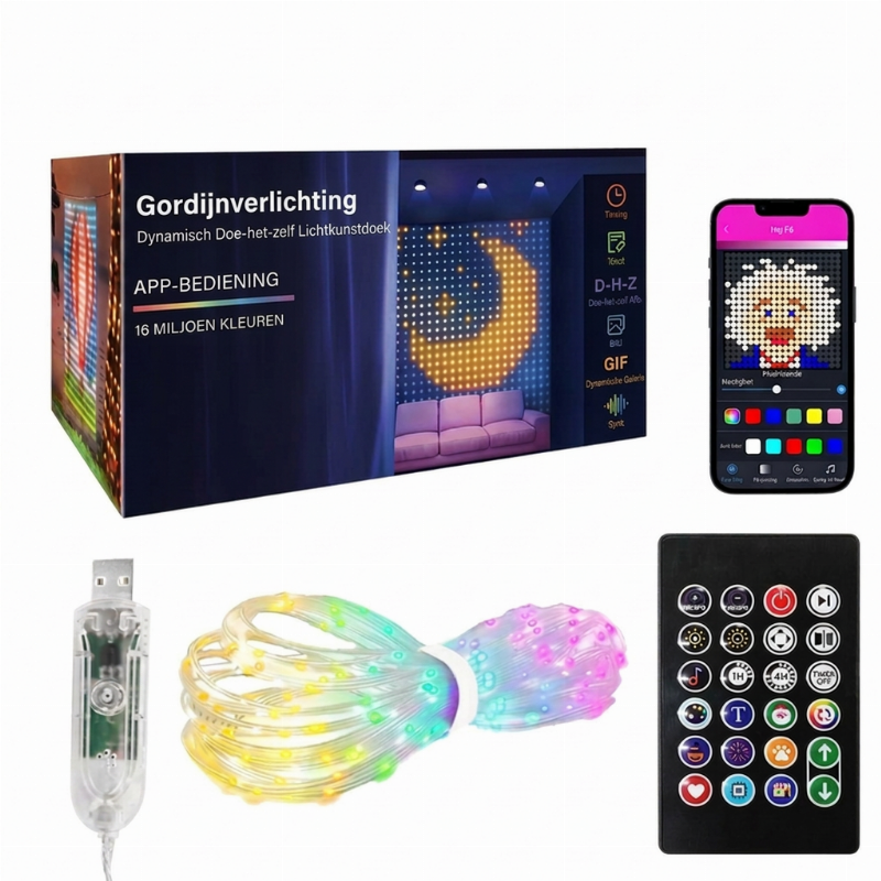 🎄 50% DISCOUNT! Smart LED String Lights — Music Sync, App Control, Wa ...